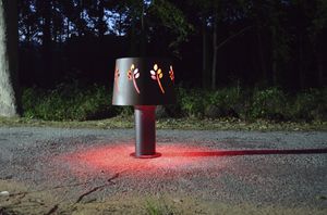 contemporary stool / steel / galvanized steel / COR-TEN® steel