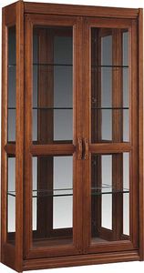 traditional display case / glass / wooden