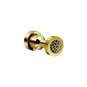 contemporary coat hook / chrome-plated brass / gold-plated brass / Swarovski® crystal