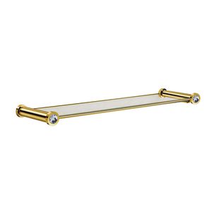 wall-mounted shelf / contemporary / Swarovski® crystal / brass