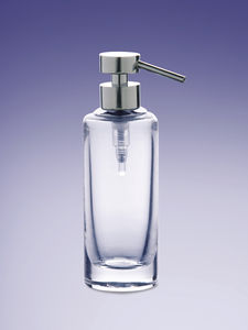 commercial soap dispenser / free-standing / stainless steel / manual