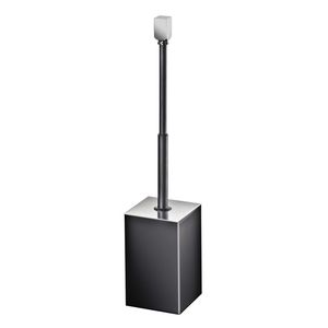 brass toilet brush / floor-mounted