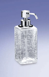 commercial soap dispenser / free-standing / stainless steel / manual