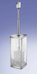 metal toilet brush / floor / for hotels