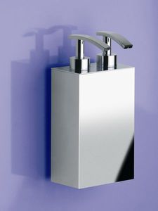 commercial soap dispenser / wall-mounted / brass / manual