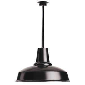 industrial style ceiling light / round / aluminum / LED