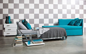 modular sofa / bed / contemporary / fabric