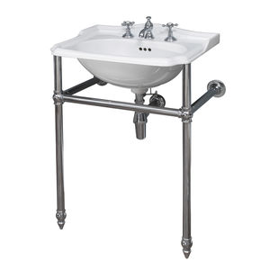 free-standing washbasin / oval / porcelain / traditional