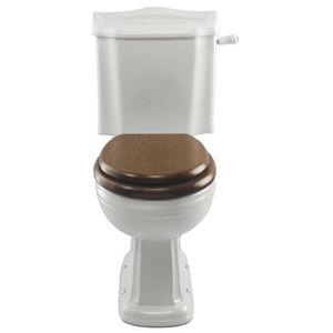 free-standing toilet / ceramic / with lever