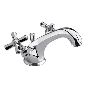 bathroom sink single tap / free-standing / brass / standard