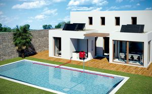air source heat pump / for swimming pools / outdoor