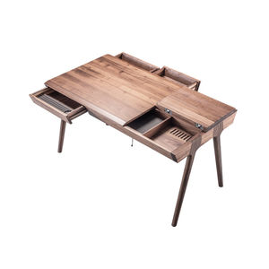 oak desk / walnut / solid wood / contemporary