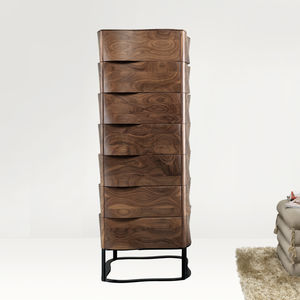 contemporary chiffonier / oak / walnut / solid wood
