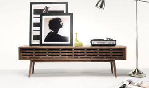 contemporary sideboard / oak / walnut / solid wood