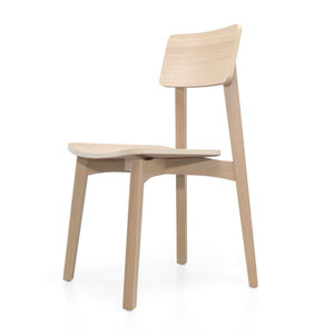 contemporary chair / oak / walnut / black