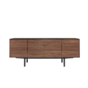 contemporary sideboard / oak / walnut