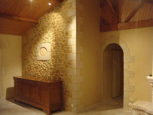 decorative coating / indoor / wall / for partition walls