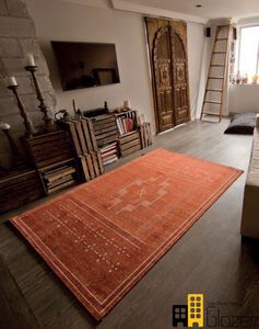 traditional rug / patterned / wool / vegetal silk