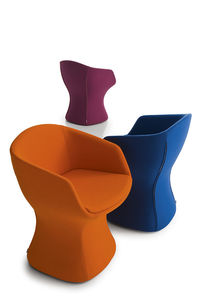 contemporary armchair / fabric / bridge / contract