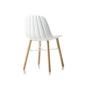 contemporary chair / wooden / polyurethane / commercial