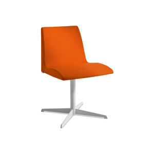 contemporary chair / upholstered / star base / fabric