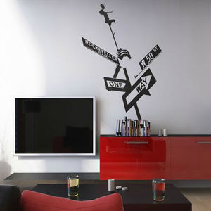 city wall sticker / country