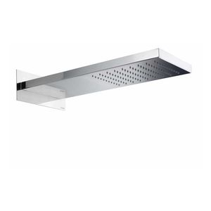 wall-mounted shower head / rectangular / rain