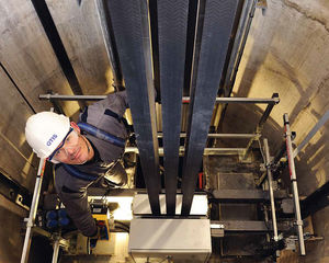 electric elevator / commercial / for high-rise buildings