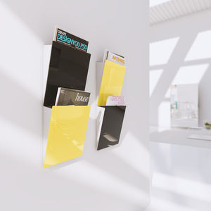 contemporary magazine rack / residential / steel