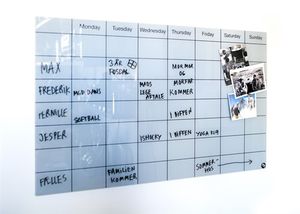 magnetic board / wall-mounted / glass