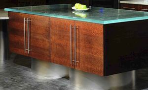 glass countertop / kitchen / wear-resistant