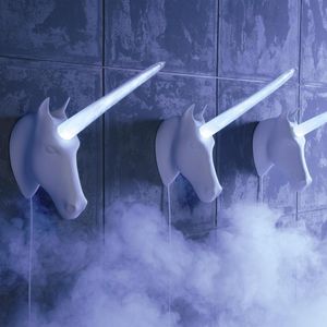 original design wall light / glass / Limoges porcelain / LED