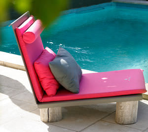 contemporary armchair / wooden / in reclaimed material
