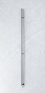 electric towel radiator / metal / chrome / contemporary