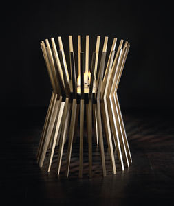 bioethanol fireplace / contemporary / open hearth / central