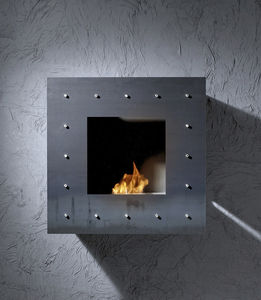 bioethanol fireplace / contemporary / closed hearth / wall-mounted