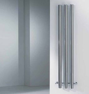 hot water radiator / metal / chrome / contemporary