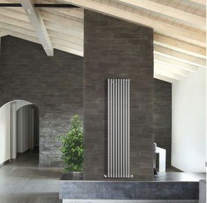 hot water radiator / metal / chrome / contemporary