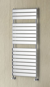 hot water towel radiator / metal / chrome / contemporary