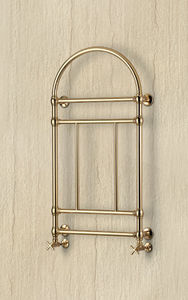 hot water towel radiator / electric / metal / traditional
