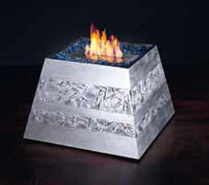 bioethanol fireplace / contemporary / open hearth / central