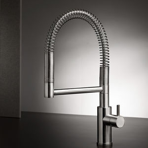 stainless steel mixer tap / kitchen / swivel spout