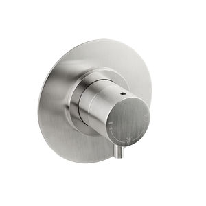 shower mixer tap / built-in / stainless steel / thermostatic