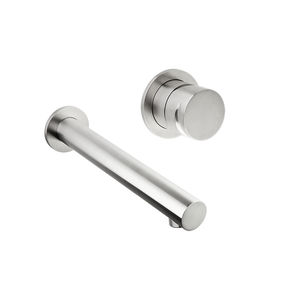 bathtub mixer tap / built-in / stainless steel / for bathrooms