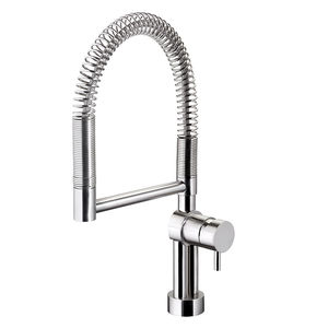 stainless steel mixer tap / kitchen / swivel spout