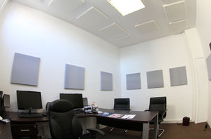 interior acoustic panel / for ceilings / wall / melanine foam