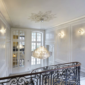 pendant lamp / contemporary / polished stainless steel / LED