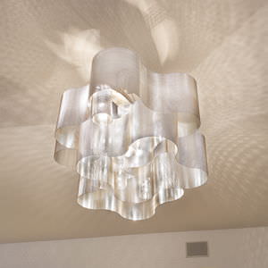 pendant lamp / contemporary / polished stainless steel / LED