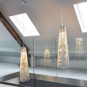 pendant lamp / contemporary / steel / stainless steel