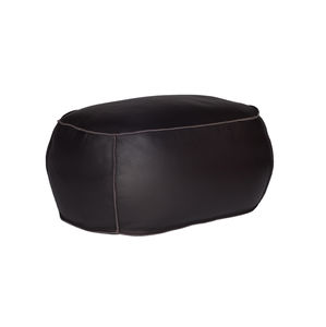 contemporary ottoman / leather